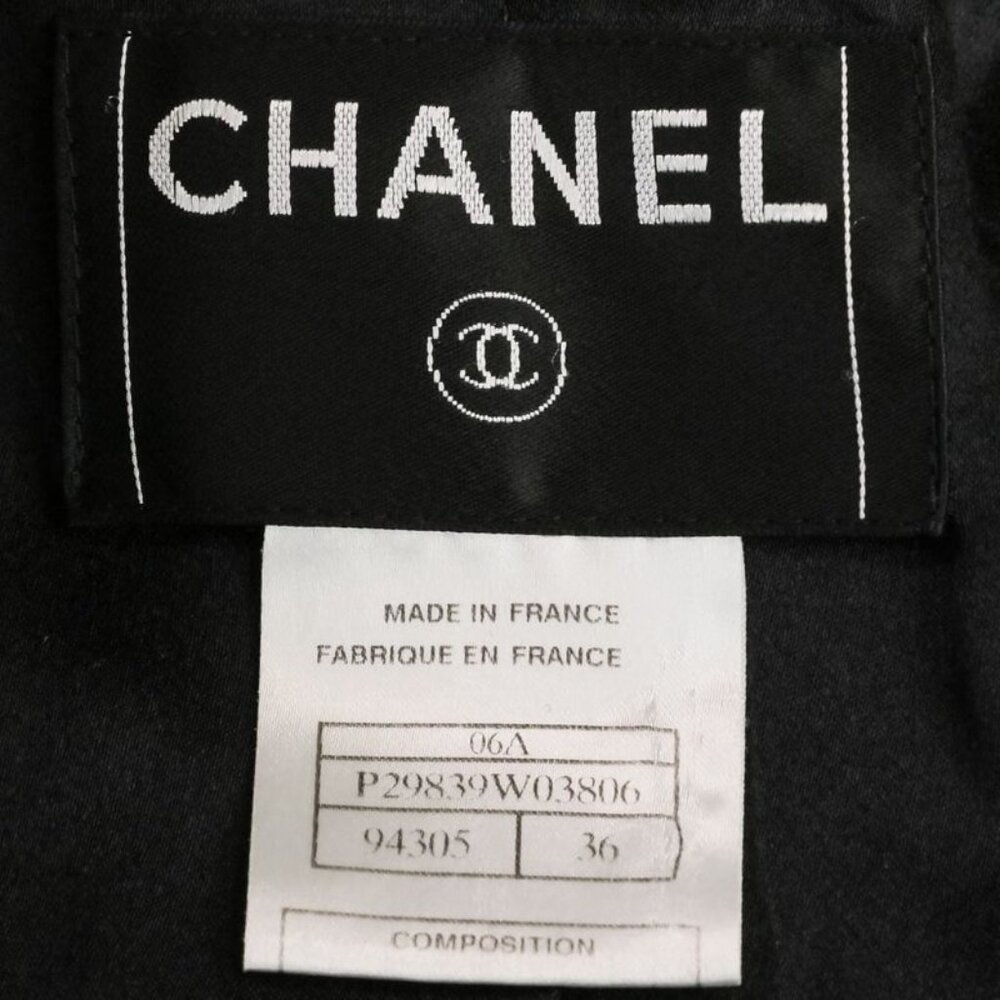 Chanel Tweed Coat with Scarf 36 Black - Picture 9 of 16